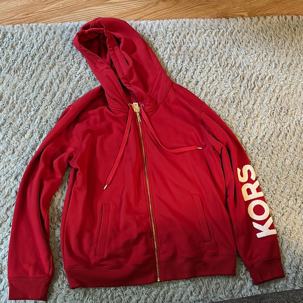 Michael Kors Red Hoodie Sweater